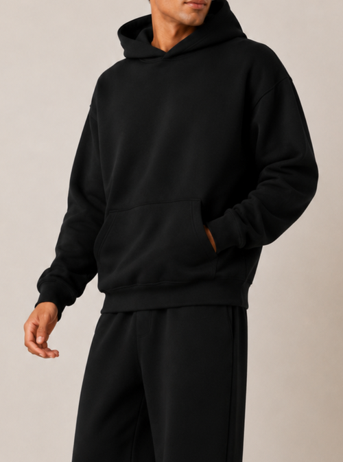 Tall Black Heavyweight Hoodie